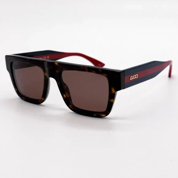 NEW GUCCI GG1868S 002 HAVANA BLUE RED UNISEX SUNGLASSES GUCCI